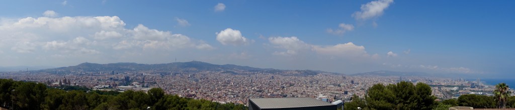 Panorama view of Barcelona: Castell de&nbsp;Montjuïc